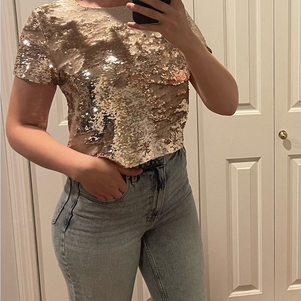 Ark & Co Sequin Top Size S